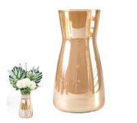 Molyorch Jarrón de Cristal para Decoración de Mesa, Ins Moderno Jarrón de Cristal Transparente, para Hierba de Pampas, Tulipanes, Orquídeas, Rosas, Flores Secas