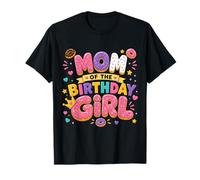Mom of The Birthday Girl Donut Party Theme Camiseta