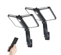 Moman Farolas Solares Exteriores, 2 Piezas Luz Solar Exterior con Sensor de Movimiento 218 LED Foco Solar con Control Remoto Impermeable IP65 para Garaje Jardín Patio, Farola-Solar-Exterior-Foco-Luz