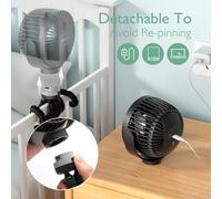 Momcozy ventilador portátil recargable USB Negro