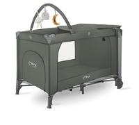 Momi Cuna de Viaje BELOVE Plus 2 en 1, Plegable, 2 Alturas, para bebés hasta 9 kg y niños hasta 15 kg, con colchón, Barra con Juguetes, Cambiador y Bolsa de Transporte