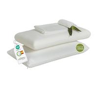 MOMMY CONFORT Pack 2 Almohada Viscoelástica de 75x35 cm Fabricada en España. Funda Interior con Funda Exterior Lavable con Cremallera. Ergonómica Termorreguladora Suave y Transpirable