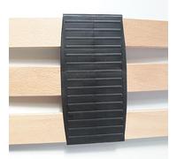 Monarka Taco Central para Tres Lamas de 37 mm (Producto en Pack Desde 2 a 20 Unidades) Ideales para Reparar somieres, sofás, Camas. (Pack de 4 Unidades) Color Gris