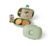 MONBENTO - Caja de Merienda Infantil MB Gram Forest - Caja de Merienda para Niños - Ideal Escuela o Parque - Sin BPA - Segura y Duradera - Verde