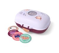 monbento - Caja de Merienda Infantil MB Gram Owly - Búho - Caja de Merienda para Niños - Ideal Escuela o Parque - Sin BPA - Segura y Duradera - Purpura