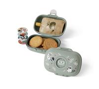 monbento - Caja de Merienda Infantil MB Gram Raccoon - Caja de Merienda para Niños - Ideal Escuela o Parque - Sin BPA - Segura y Duradera - Verde