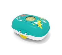 monbento - Caja Merienda Niños MB Gram azul Dino - Caja Merienda sin BPA ideal para la Escuela, Picnics, Vacaciones - Snack Box con Motivo de Dinosaurio para Niños - Personalizable y Resistente
