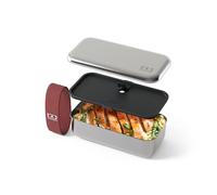 monbento - Fiambrera Metalica Sense rosa Moka - Caja para Almuerzo Acero Inoxidable Hermética - Apta para Microondas y Horno - Bento Box Metal 700 ml Ideal para Trabajo/Picnic/Meal Prep - Sin BPA