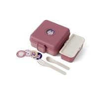 monbento - Fiambrera Sandwich Niños Snacky rosa Blush - Caja Merienda para Bocadillo Integral - Cubiertos incluidos - Lunch Box Personalizada Infantil - Ideal para Cole/Picnic - Sin BPA