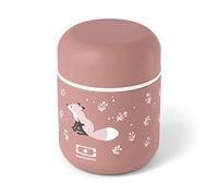 monbento - Fiambrera Térmica MB Capsule Fox - Zorro - Caja Bento Hermética - Mantiene la Comida Caliente o Fría hasta 5 Horas - Trabajo/Escuela - Sin BPA - Rosa Canela