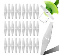 Monemey 30 Piezas Cuchillas de Metal Para Desbrozadora, 15 Cm Cuchillas de Repuesto para Cortacésped Eléctrico, Cuchilla de Metal de Accesorios Para Jardines, Desbroce y Poda de Arbustos