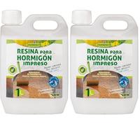 Monestir RESINA HORMIGON IMPRESO (Fórm. Agua) - 1L MONESTIR (Paquete de 2)