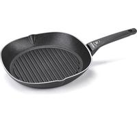 Moneta 0005551428, Cuadrada, Sartén para parrilla, Negra, Reciclable, Aluminio, Cerámica, Gas, Halógeno, Inducción, Placa de cocción sellada