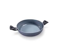 Moneta Aria Finegres Sartén de Inducción con Asas, Revestimiento Natural Antiadherente, Tipo de Cocinas, Apta para el Lavavajillas, Diámetro 28 cm, Metal, Gris