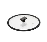 Moneta Coperchio Piatto, Bordo in Silicone e pomolo reggimestolo, 16 cm,
