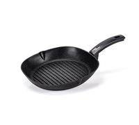 Moneta Etnea Evolution - Sartén parrilla 28 x 28 cm, también para inducción, 100% fabricada en Italia