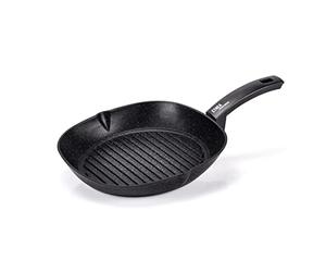 Moneta Etnea Evolution - Sartén parrilla 28 x 28 cm, también para inducción, 100% fabricada en Italia