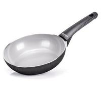 Moneta Futura Frypan, Sartén redonda, de uso universal, gris, de cerámica, de aluminio, con revestimiento cerámico, eléctrica, para gas, para inducción
