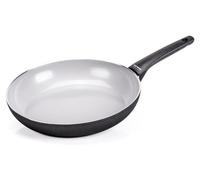 Moneta Futura, Kulatý, Sartén universal, Gris, Blanco, Cerámica, Aluminio, Cerámica, Eléctrico, Gas, Halógeno, Inducción, Placa de cocción sellada