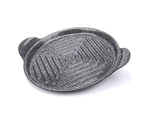 Moneta Gusto Griglia - Parrilla redonda, de aluminio, Gris, 25 cm
