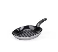 Moneta Innova - Sartén parrilla de 28 x 28 cm, revestimiento natural FineGres (no PFAS), también para inducción, 100% fabricada en Italia