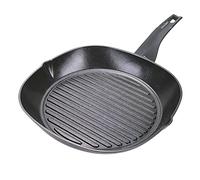 Moneta Nova parrilla, Aluminio, Negro, 28 cm, para todo tipo de cocinas incluida inducción