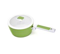 Moneta Pantone Greenery cacerola 1 mango con tapa 20 cm, aluminio, Blanco, para todo tipo de cocinas incluida inducción