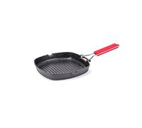 Moneta Sartén parrilla 24 x 24 cm Pro Grill con mango plegable también para inducción antiadherente