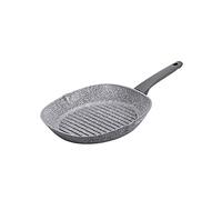Moneta Sinfonia - Parrilla de 28 x 28 cm, también para inducción, reforzada con partículas minerales, fabricada en Italia