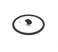 Moneta Tapa de Vidrio Templado con Borde de Silicona, Resistente a Altas Temperaturas, Apta para el Lavavajillas, 30 cm