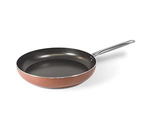 Moneta Zecchino, Sartén Profunda, Aluminio antiadherente, Cobre, 34 cm