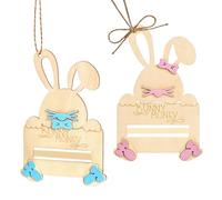 Money Holder - Bunny Shape Basket, 15x10x0.6cm Cute Easter Paper for Boys Girls Teens Bedroom Living Room Home School Nursery Holiday Party Celebration, Household Supplies for Daily Gift Sharing Tasks