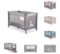 Moni cama de viaje, colchón safari playpen ventana de visión entrada lateral bolsa de transporte, color:gris