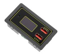 Monitor de Batería Automotriz con Pantalla Digital LCD y Voltímetro | Visualización de Voltaje, Comprobador para Coche y Moto, Uso en Garajes, Viajes Largos y Carritos