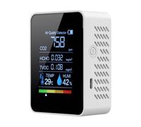 Monitor De Calidad Del Aire: Pantalla De Medición Precisa De Pantalla Clara, Detector De Pruebas De CO2 Interiores Compactos | Monitoreo Confiable Para La Seguridad En El Dormitorio, La Oficina, La Sa