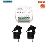 Monitor de Energía ZigBee Smart Life, Bidireccional de 1 o 2 Canales con Sensor de Corriente, Monitoreo de Energía por Aplicación, AC100-240V, Requiere Gateway
