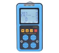 Monitor de gases 4 en 1: CO, H2S, O2, LEL. Indicador múltiple con luz y sonido, vibración y alarma. Detector de fugas de gas portátil con retroiluminación