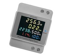 Monitor de potencia inteligente 6 en 1, vataje de frecuencia KWh para uso doméstico, medidor de energía digital compacto para medir la corriente eléctrica y el consumo de la casa