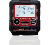 Monitor multigás Riken Keiki GX-3R | Detector portátil de 4 Gases para LEL, oxígeno O₂, sulfuro de hidrógeno H₂S y monóxido de Carbono CO