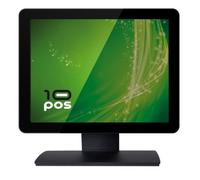 10POS Monitor táctil TS-15HV 15" capacitivo 1024x768 500 cd/m² USB HDMI VGA VESA Negro
