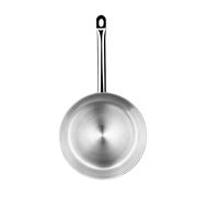 MONIX Chef - Sartén Acero Inoxidable 18/10 sin PFOA, De 20 a 30 cm, Triple Fondo Difusor Forjado, Mango Pulido Brillante, Apta Inducción,