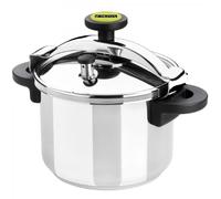 Monix Classica - Olla a presión tradicional en acero inoxidable 4 a 12 litros. Rápida. Para cocina de gas, vitro e inducción.