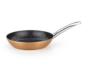Monix Cooper | Sartén 26 cm, Aluminio Forjado, con Antiadherente | Aluminio Forjado, con Antiadherente con partículas de Titanio, aptas para Todo Tipo de cocinas, Color Cobre