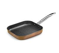 Monix Copper | Grill con Rayas 28 x 28 cm, Aluminio Forjado