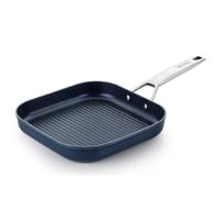 Monix Diamond - sartén parrilla Grill 28 cm con rayas aluminio forjado antiadherente con titanio. Cocinas gas, inducción, vitro