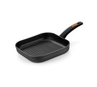 Monix Fuego - sartén Grill con rayas. Parrilla de aluminio forjado de 28 cm. Para cocina de gas, vitrocerámica e inducción