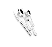 MONIX Manila | Set de 24 piezas de acero inox 18/10 con chuletero, color gris (6 comensales)