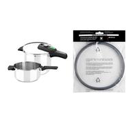Monix Quick - Set De Dos Ollas A Presión Rápidas De 4 Litros Y 6 Litros + Bra A990932 - Junta Para Olla A Presión, Silicona, Capacidad 4, 6 Y 7 Litros