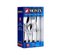 Monix Set de cubiertos Reims 24 piezas acero inox 18/C pulido brillante 6 comensales