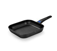 Monix Solid Plus - Sartén Grill Asador de aluminio fundido con antiadherente Classic. 24 o 28 cm lisa o rayas. Sartenes cocina